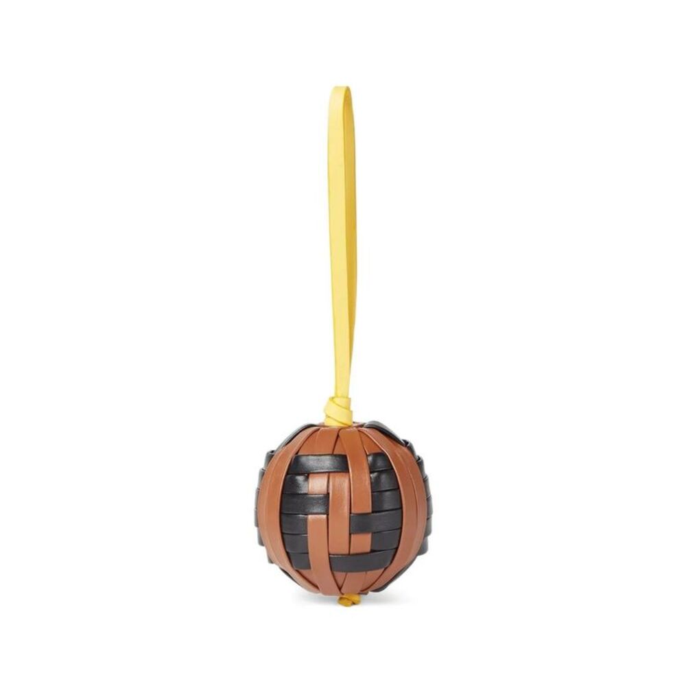 Ff Sphera Woven Leather Charm Women